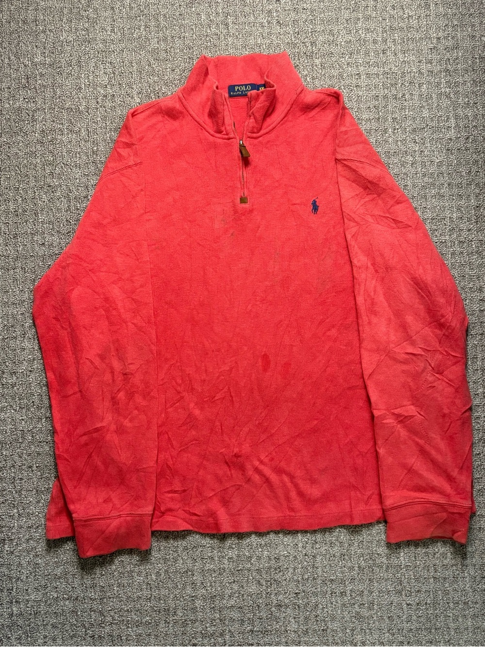 Polo Ralph Lauren 1/4 Red Quarter Zip | $20